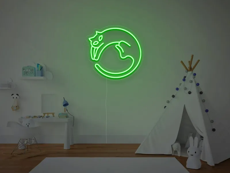 Pisica - Semn Luminos LED Neon