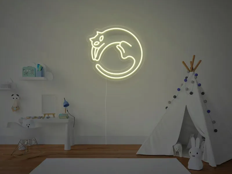 Pisica - Semn Luminos LED Neon