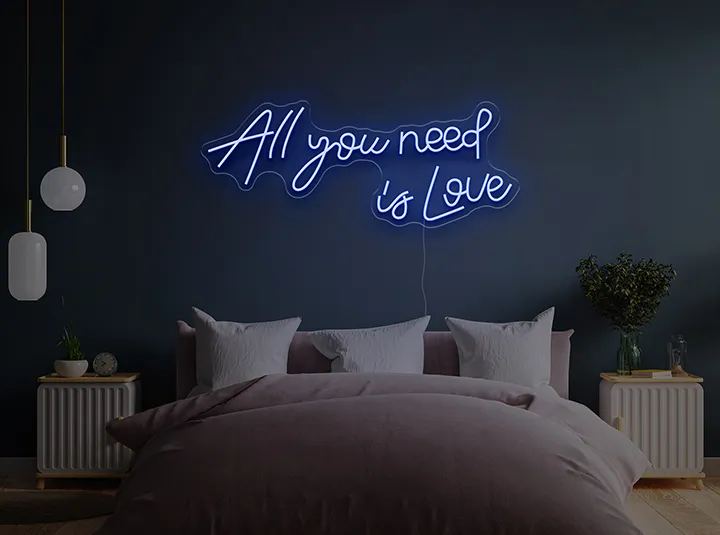 All you need is Love - Semn Luminos LED Neon de Inchiriat