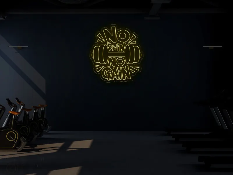 NO PAIN NO GAIN -  Semn Luminos LED Neon