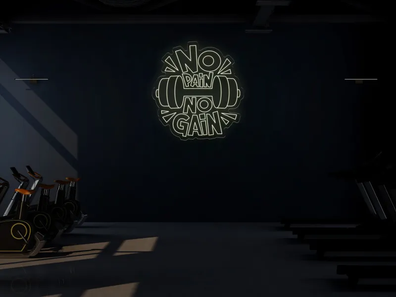 NO PAIN NO GAIN -  Semn Luminos LED Neon