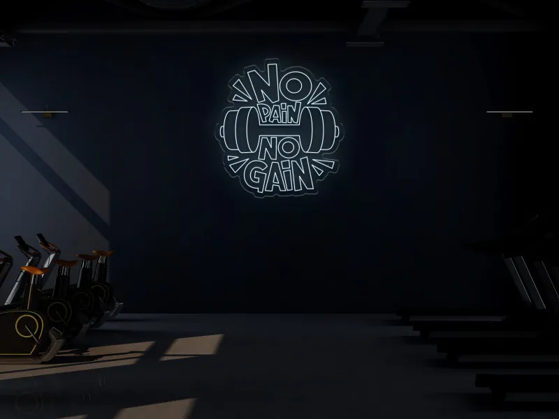 NO PAIN NO GAIN -  Semn Luminos LED Neon