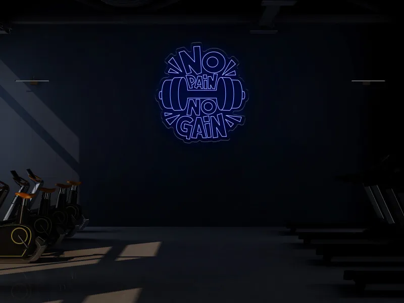 NO PAIN NO GAIN -  Semn Luminos LED Neon