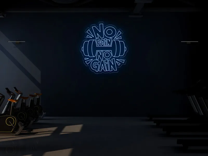 NO PAIN NO GAIN -  Semn Luminos LED Neon