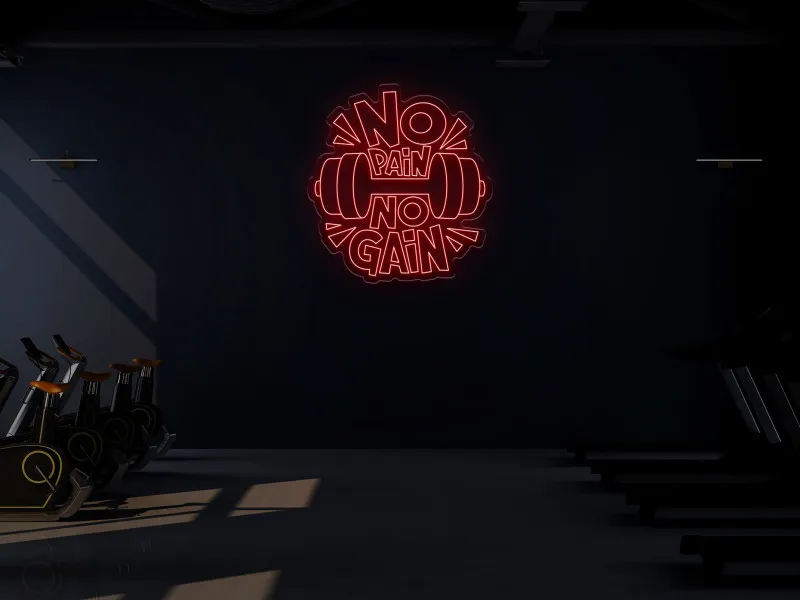 NO PAIN NO GAIN -  Semn Luminos LED Neon