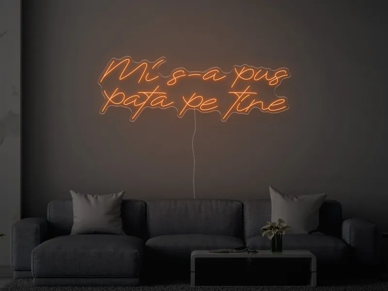 Mi s-a pus pata pe tine -  Semn Luminos LED Neon
