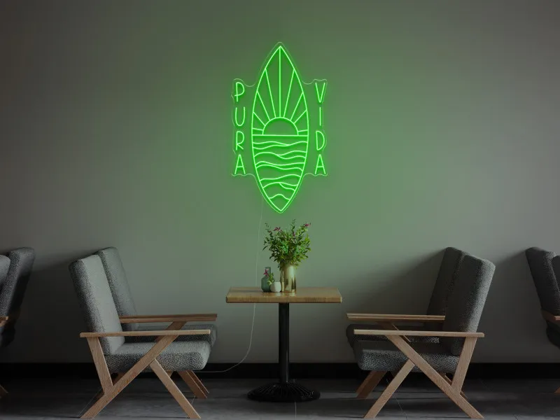 Pura Vida - Semn Luminos LED Neon
