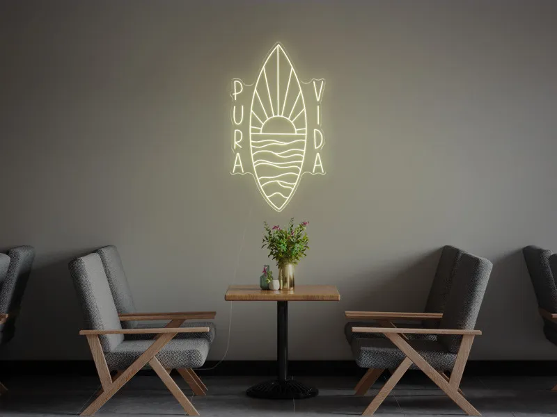 Pura Vida - Semn Luminos LED Neon