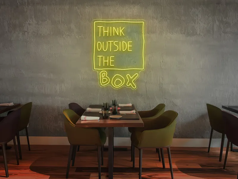 Think Outside The Box - Semn Luminos LED Neon