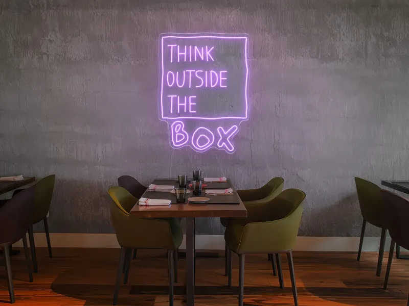 Think Outside The Box - Semn Luminos LED Neon