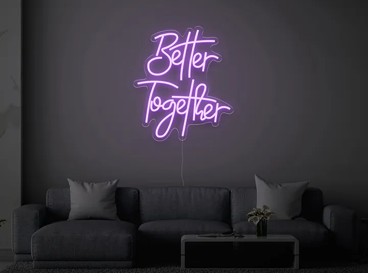 Better Together - Semn Luminos LED Neon de Inchiriat