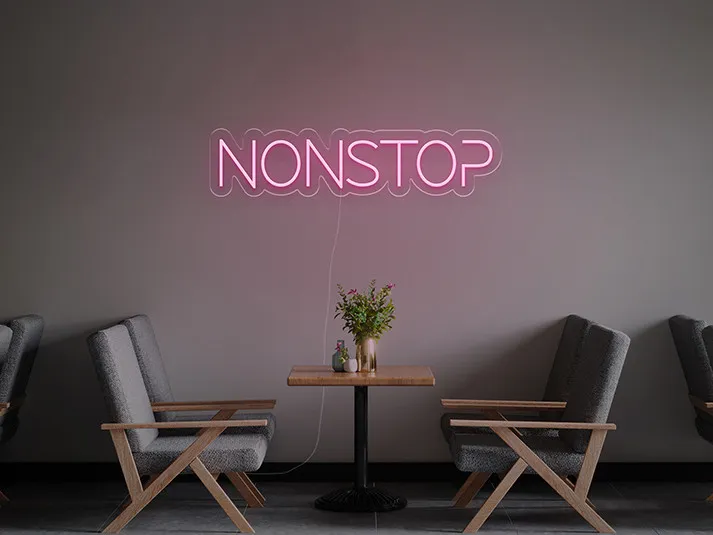 Non stop - Semn Luminos LED Neon
