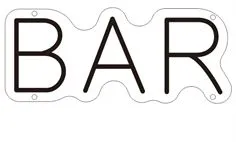 BAR - Semn Luminos LED Neon de Inchiriat