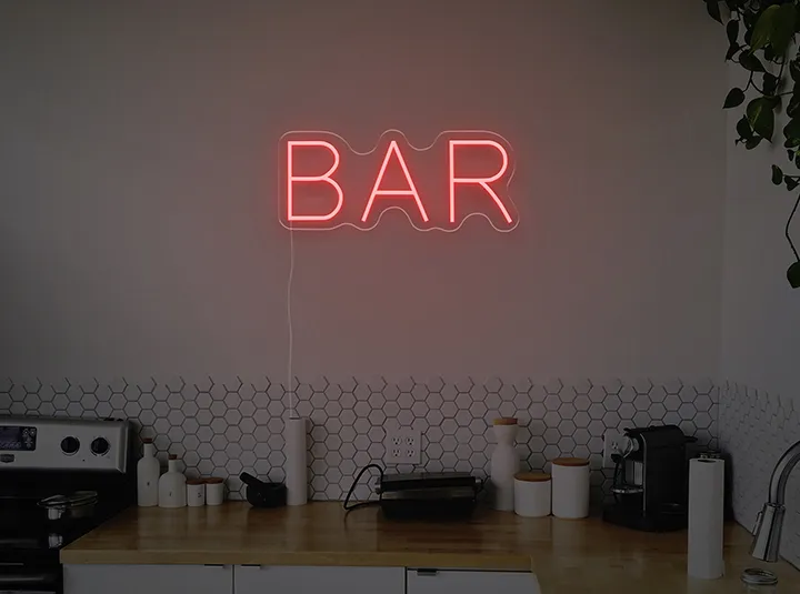 BAR - Semn Luminos LED Neon de Inchiriat
