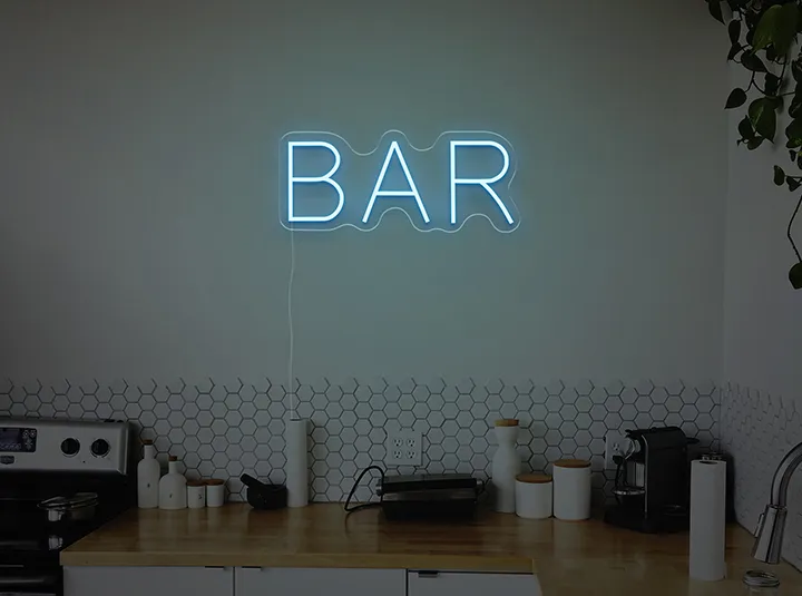 BAR - Semn Luminos LED Neon de Inchiriat
