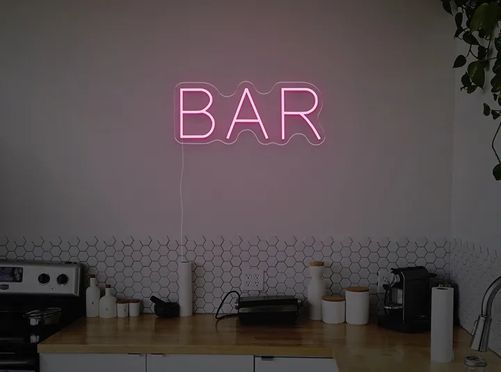 BAR - Semn Luminos LED Neon de Inchiriat