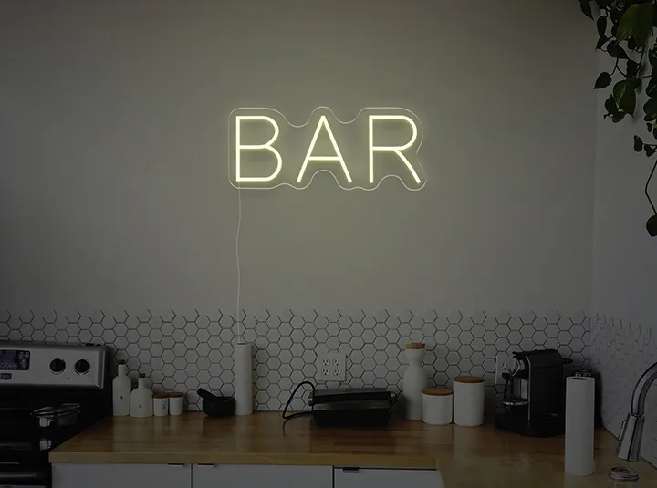 BAR - Semn Luminos LED Neon de Inchiriat