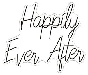 Happily Ever After - Semn Luminos LED Neon de Inchiriat