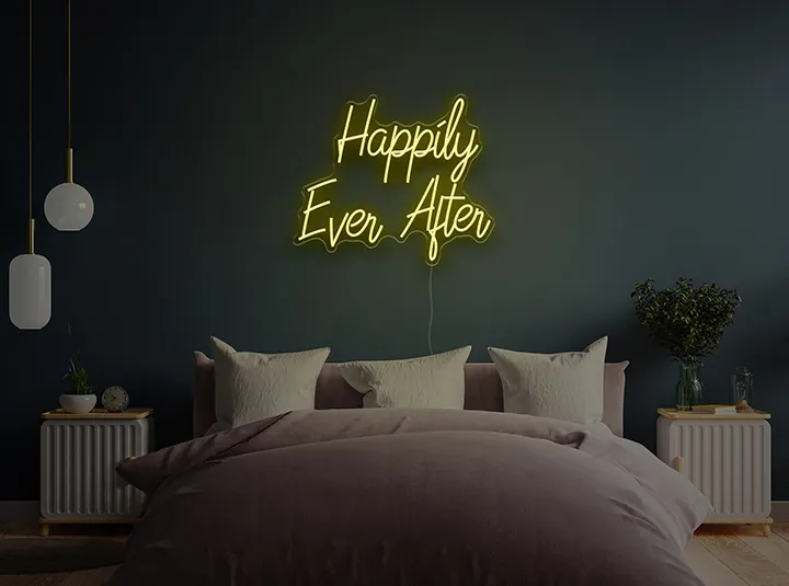 Happily Ever After - Semn Luminos LED Neon de Inchiriat