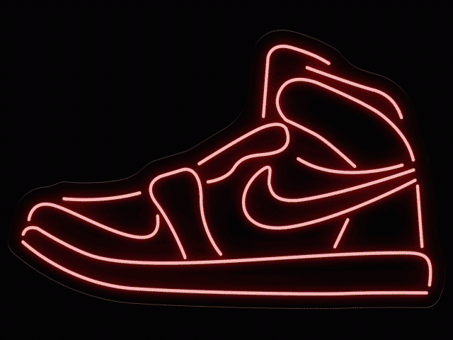 Nike Air Jordan - Semn Luminos LED Neon