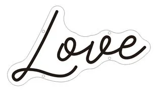 Love - Semn Luminos LED Neon de Inchiriat
