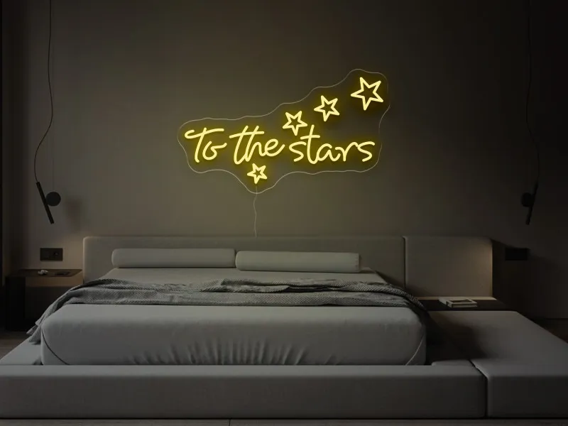 To the stars - Semn Luminos LED Neon
