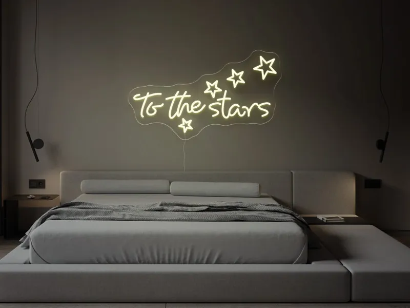 To the stars - Semn Luminos LED Neon