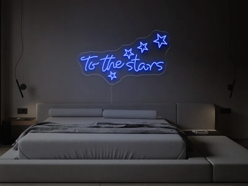 To the stars - Semn Luminos LED Neon