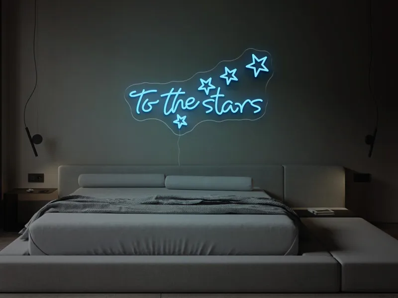 To the stars - Semn Luminos LED Neon