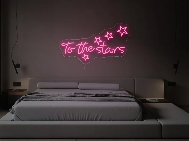 To the stars - Semn Luminos LED Neon