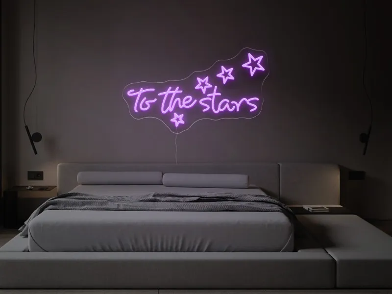 To the stars - Semn Luminos LED Neon
