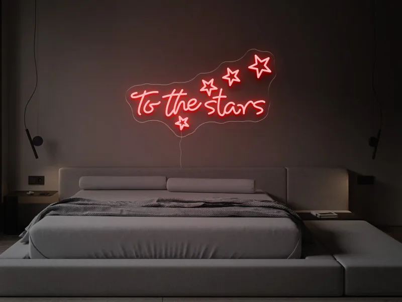 To the stars - Semn Luminos LED Neon