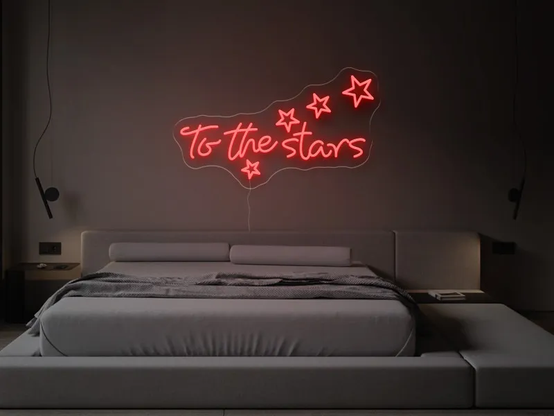 To the stars - Semn Luminos LED Neon