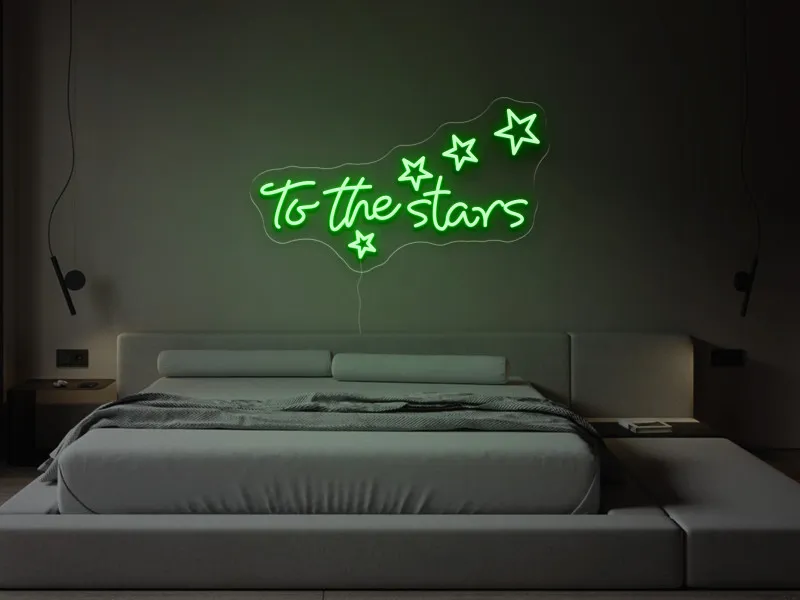 To the stars - Semn Luminos LED Neon