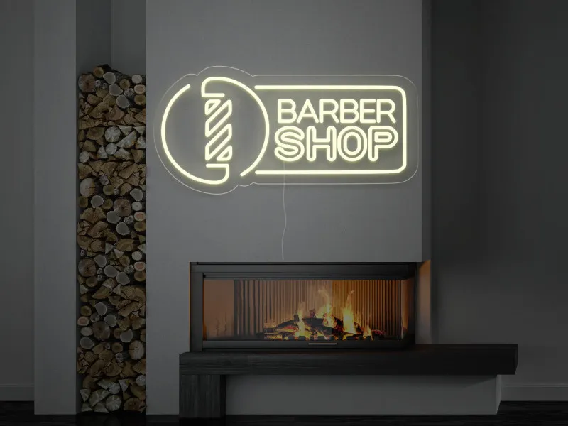 Barber Shop - Semn Luminos LED Neon