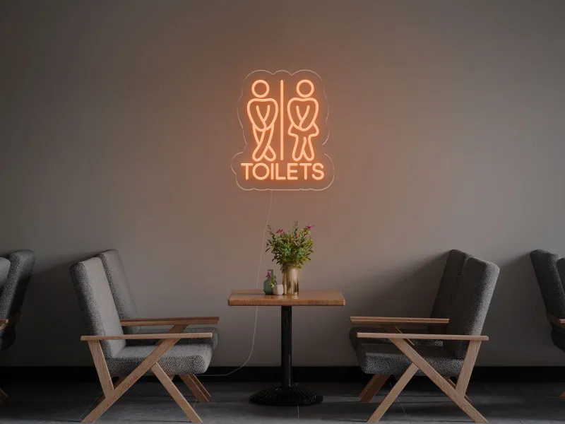 Toaleta - Semn Luminos LED Neon
