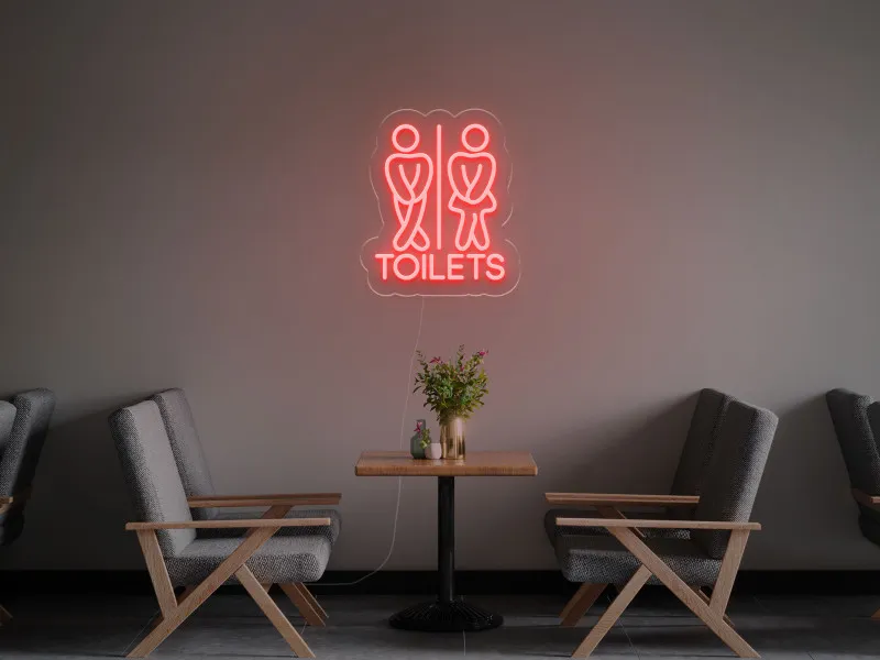 Toaleta - Semn Luminos LED Neon