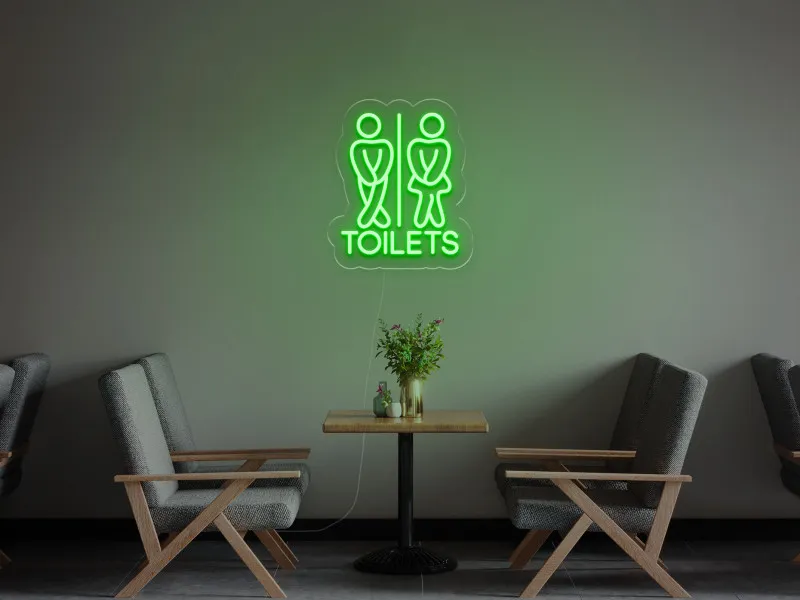 Toaleta - Semn Luminos LED Neon