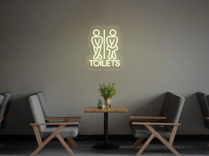 Toaleta - Semn Luminos LED Neon