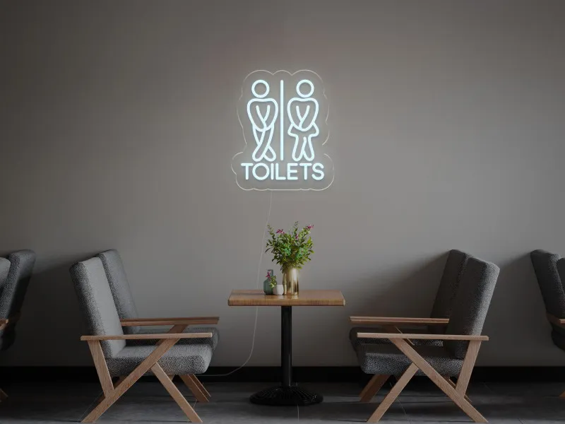 Toaleta - Semn Luminos LED Neon