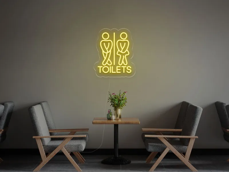 Toaleta - Semn Luminos LED Neon