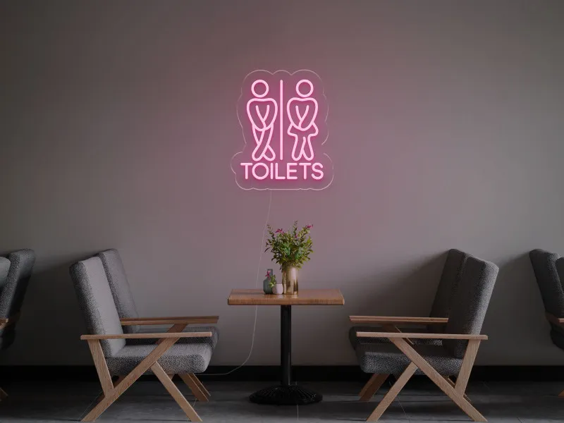 Toaleta - Semn Luminos LED Neon
