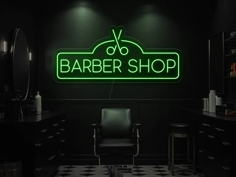 BARBER SHOP - Semn Luminos LED Neon