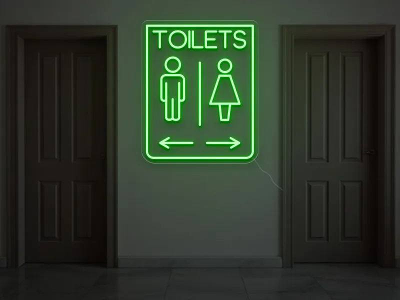 TOILETS - Semn Luminos LED Neon