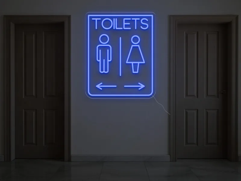 TOILETS - Semn Luminos LED Neon