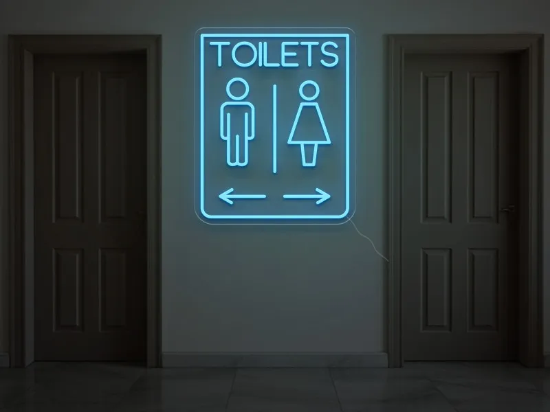 TOILETS - Semn Luminos LED Neon