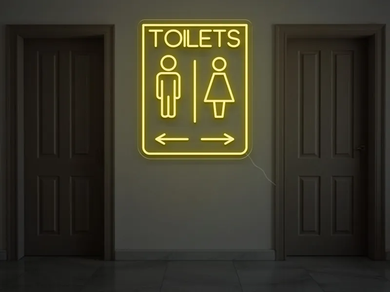 TOILETS - Semn Luminos LED Neon
