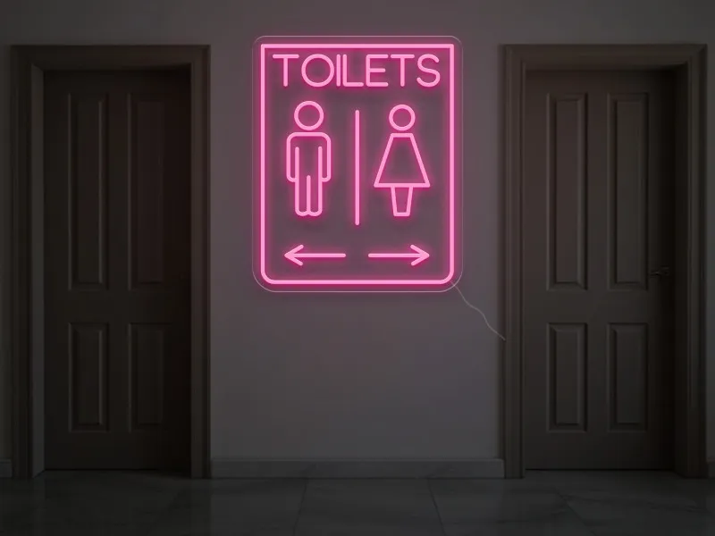 TOILETS - Semn Luminos LED Neon