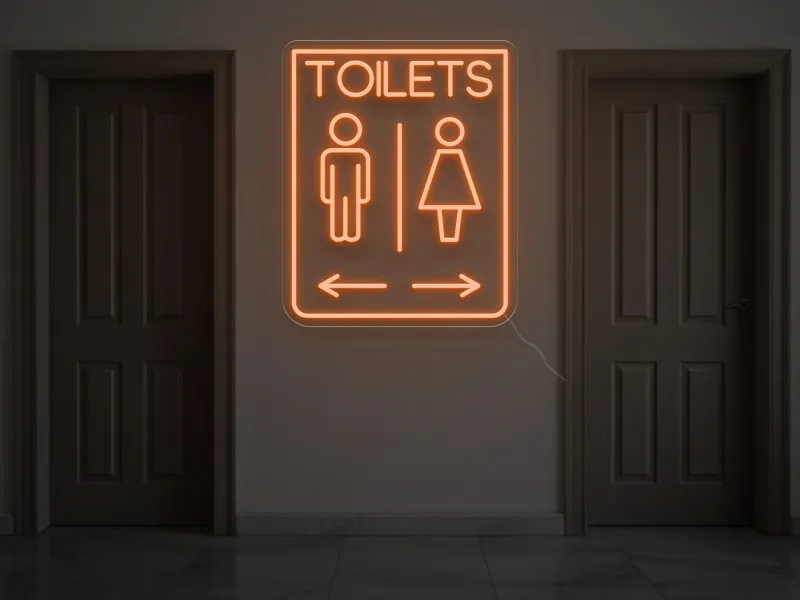 TOILETS - Semn Luminos LED Neon