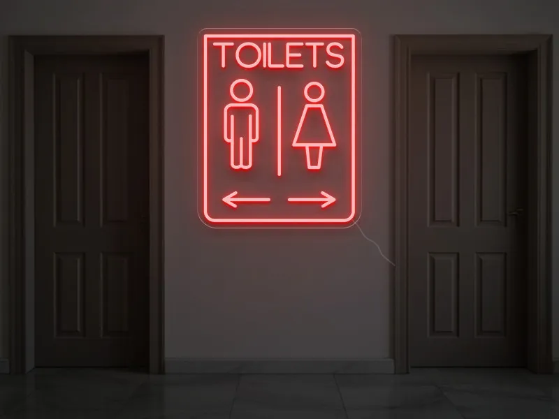 TOILETS - Semn Luminos LED Neon